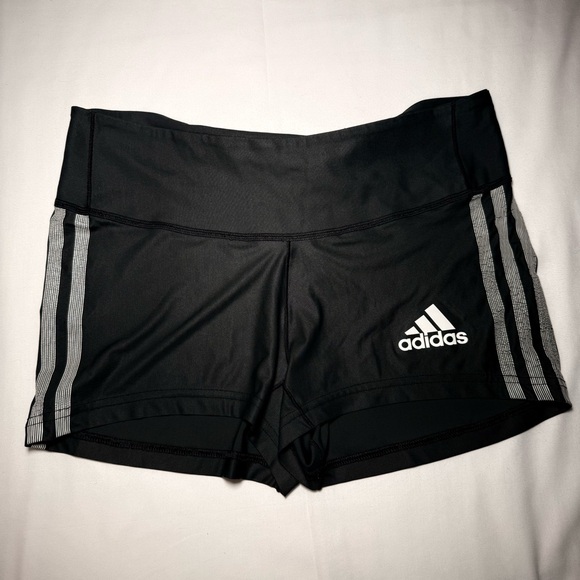 Adidas Women's Black and Gray Athletic Shorts size medium - Picture 1 of 3